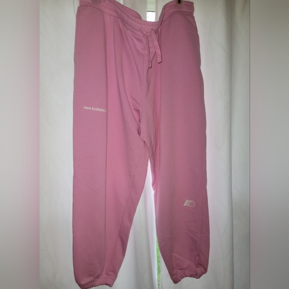 New Balance Pink Sweatpants Size XL - Picture 1 of 9